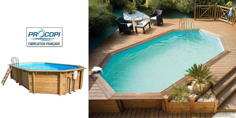 Exemple de piscine bois hors-sol proposées par Aquarev'Piscines à Gréoux les Bains 04800