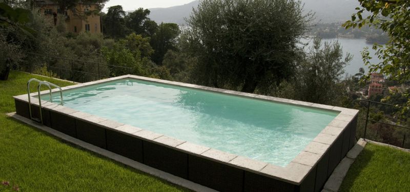 Dolce Vita Gold piscine hors-sol by LAGHETTO par Aquarev'Piscines à Vinon sur Verdon 83560