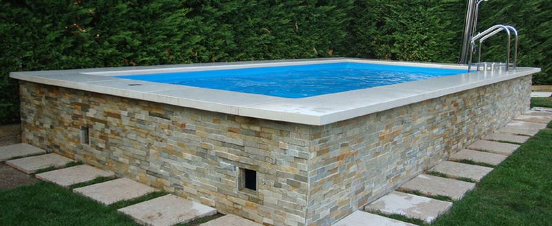 Dolce Vita Gold piscine hors-sol by LAGHETTO par Aquarev'Piscines à Oraison 04700