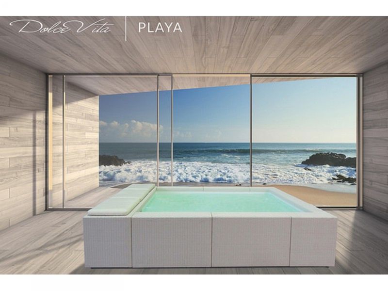 Dolce Vita Playa piscine hors-sol by LAGHETTO par Aquarev'Piscines à Oraison 04700
