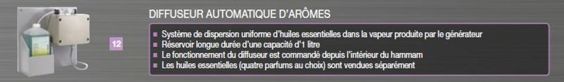 Accessoires et équipements pour hammams par Aquarev'Piscines à Corbières 04220
