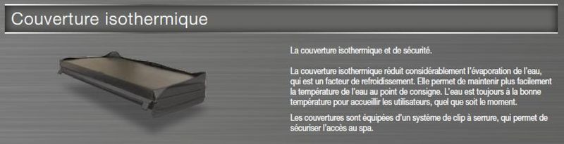 Couverture isothermique pour Spas THALAO by Procopi par Aquarev'Piscines à Gréoux les Bains 04800