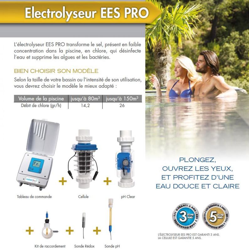 Électrolyseur au sel EES et EES Pro LabelBleu par Aquarev'Piscines à Mane 04300