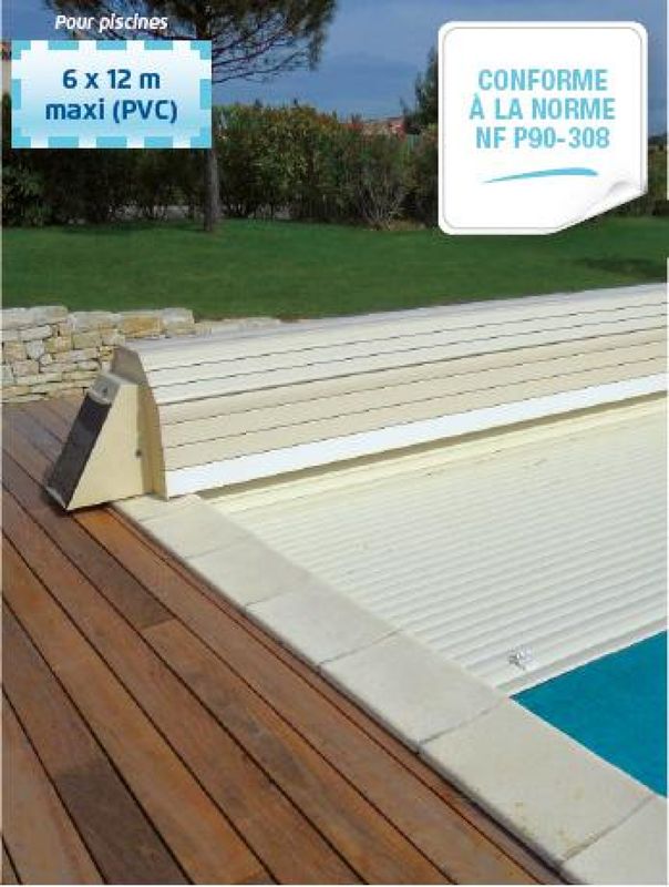 Couverture de piscine hors-sol solaire avec coffre par Aquarev'Piscines à Vinon sur Verdon 83560